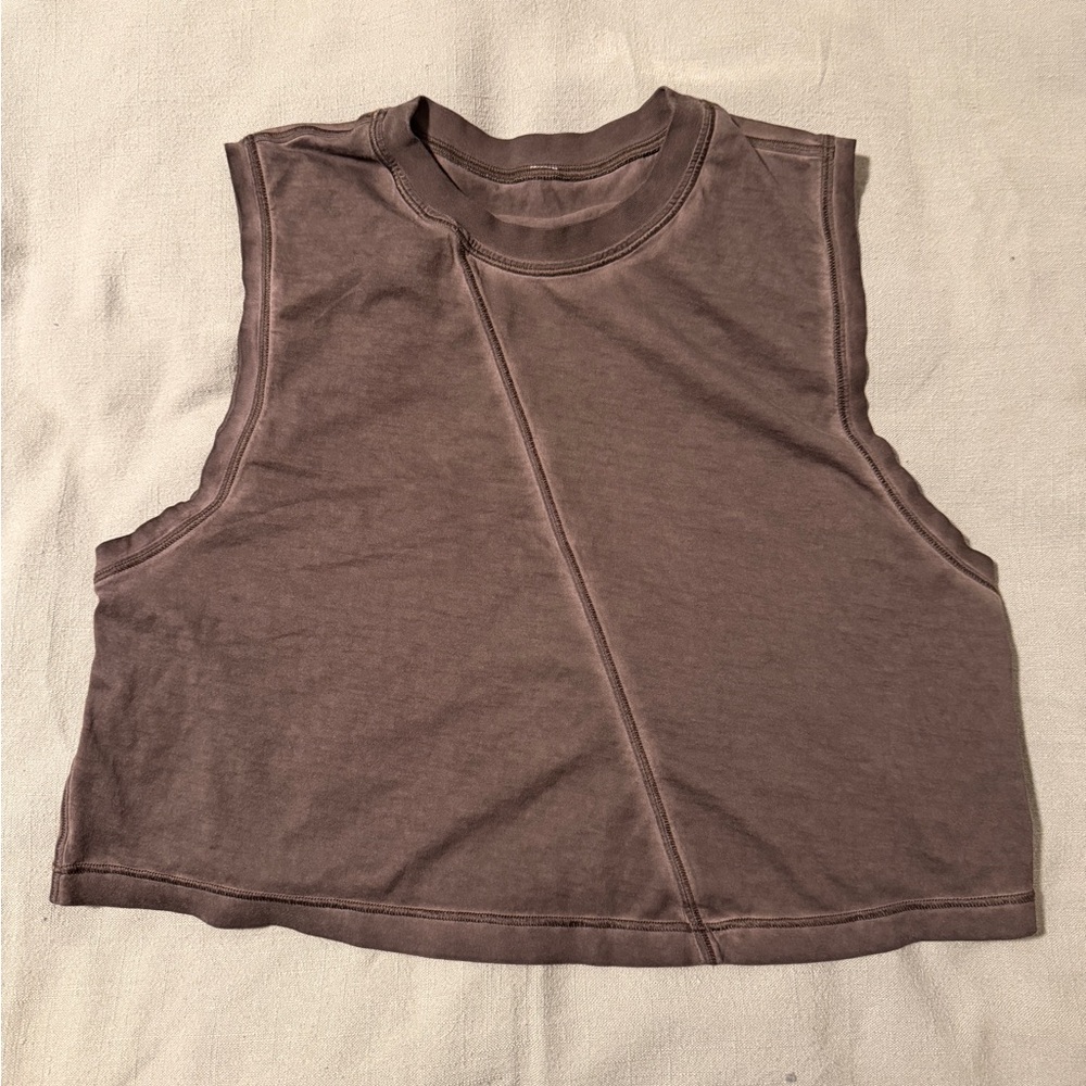Lululemon athletica acid wash grey Women's Top